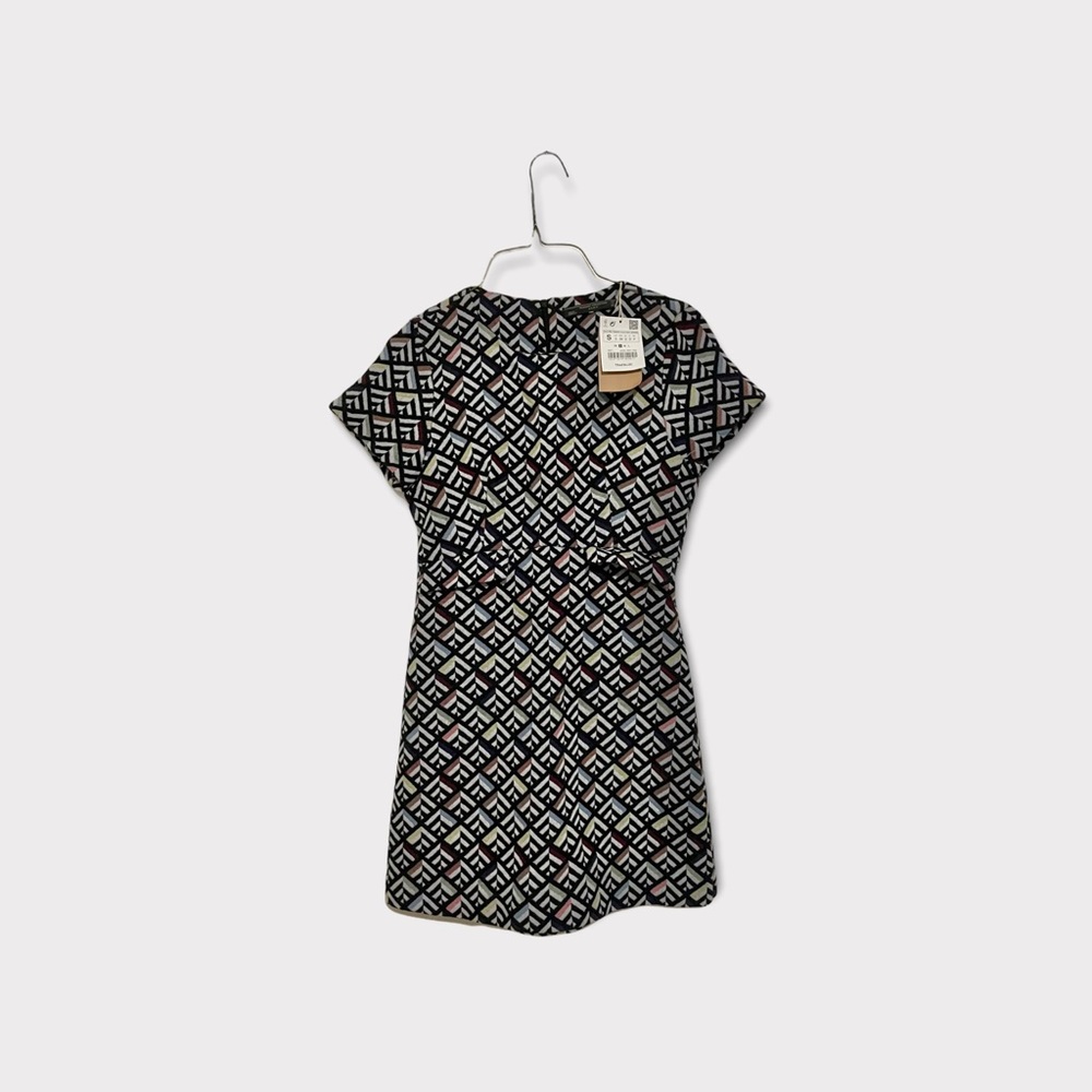 Zara patterned tweed romper size S